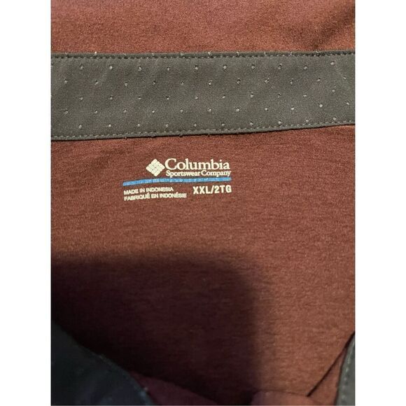 Columbia Mens Dark Brown Omni-Wick Collared Short Sleeve Polo Shirt Size 2XL - Picture 5 of 15